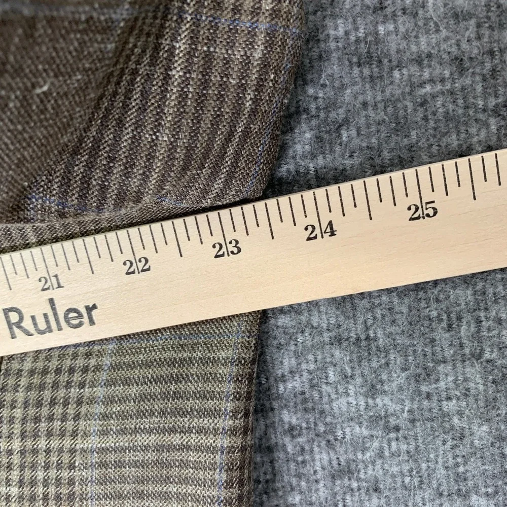 Brooks Brothers Blazer Jacket Men 46L Linen Silk Sport Coat Saxxon Regent